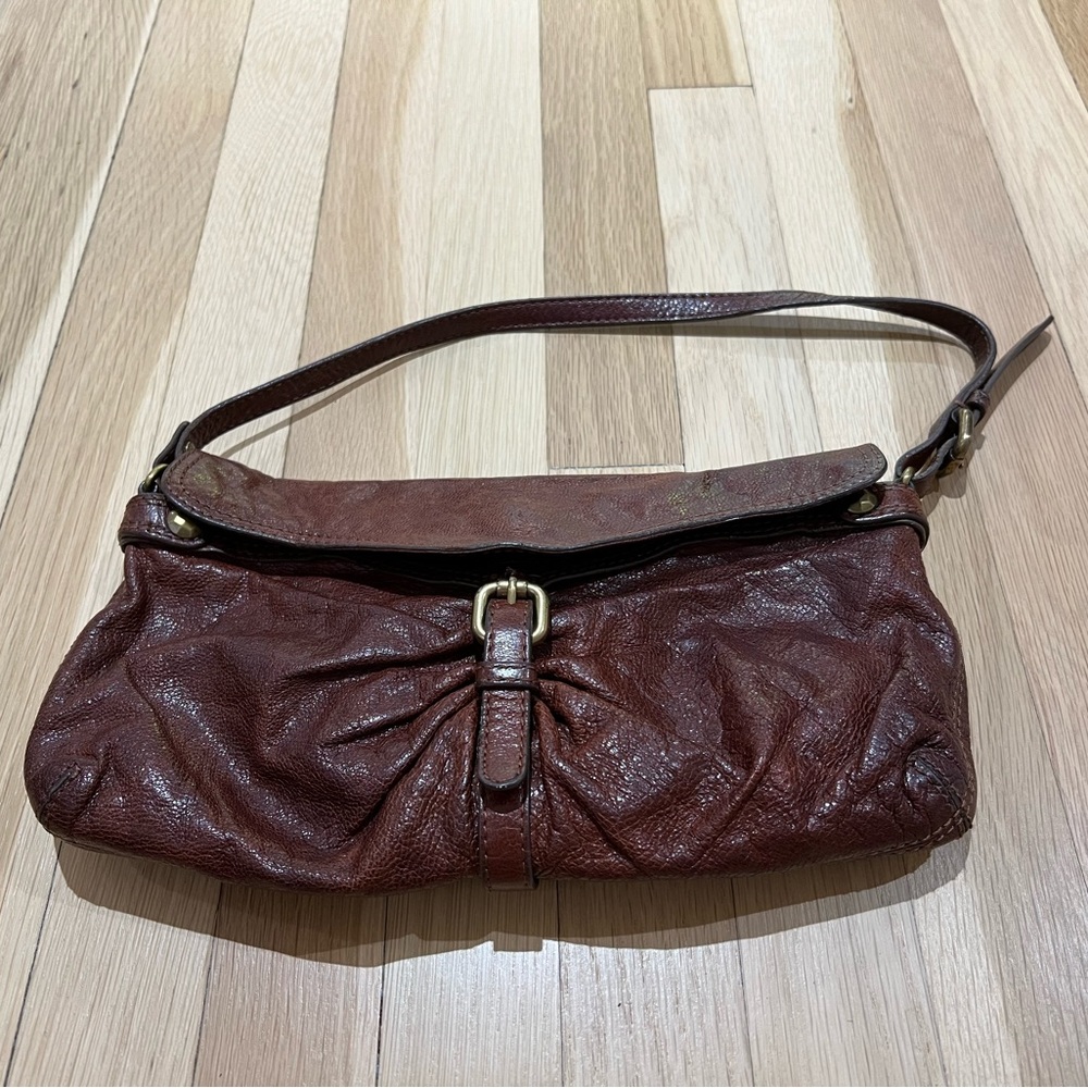Kooba brown leather shoulder bag